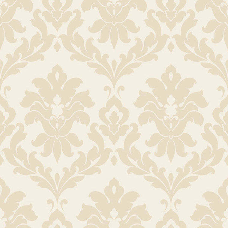 SD25711 - Stripes & Damasks Cream Damask Galerie Wallpaper