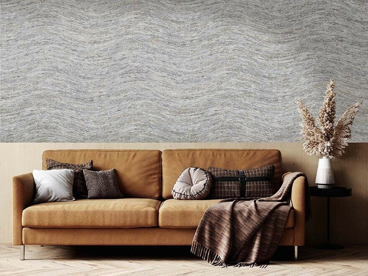 65791 - Alchemy Textured Wave Effect Grey Holden Wallpaper