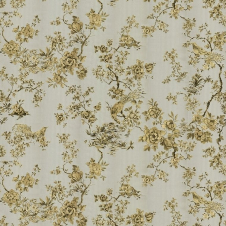 19044 - Roberto Cavalli 8 Grey Gold Silver Trees Birds Plants Wallpaper