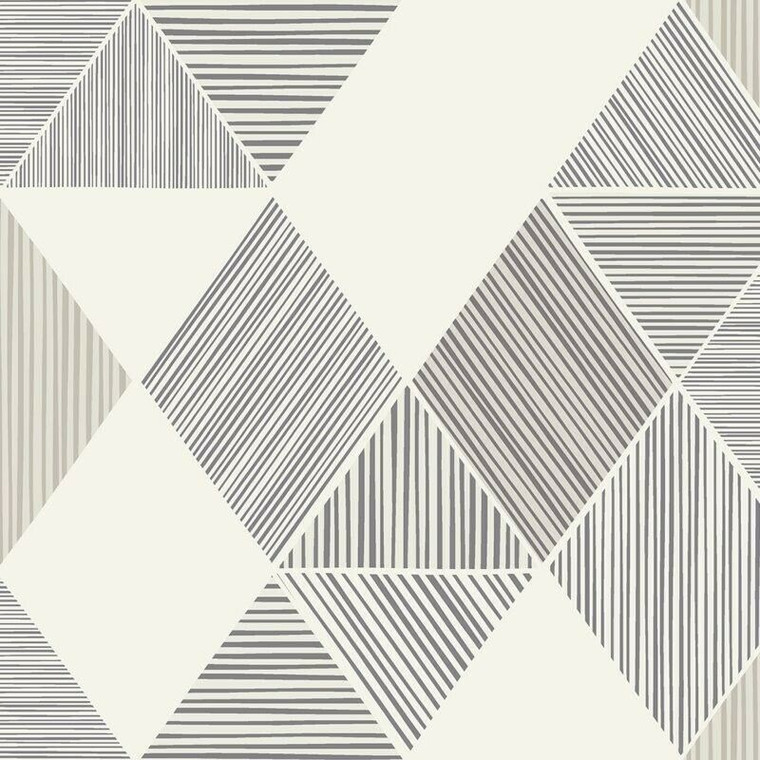 NH50800 - Stonyhurst Geometric Chocolate SJ Dixons Wallpaper