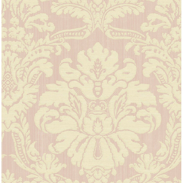 NH20901 - Brockhall Damask Pastel Pink SJ Dixons Wallpaper