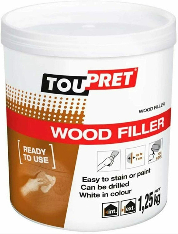 1.25kg Toupret Ready Mixed Low Odour Natural Wood Filler