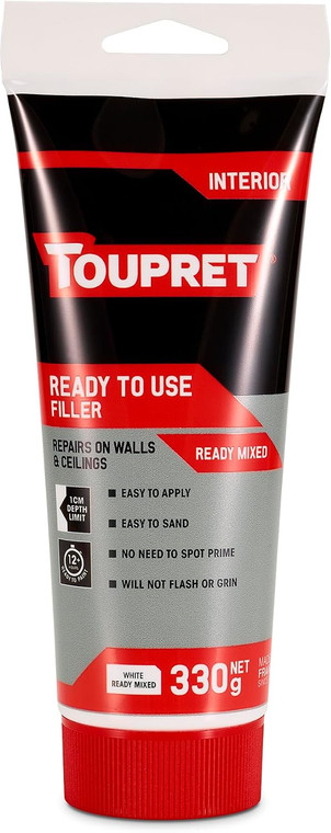 Toupret Superior Ready Made All Purpose Surface Filler Tube 330 gram