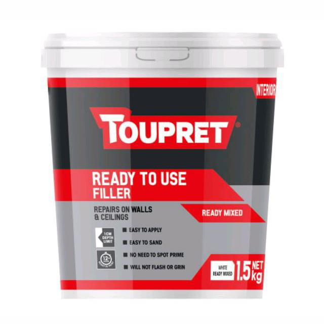 Toupret Superior Ready Made All Purpose Surface Filler Tub 1.5kg