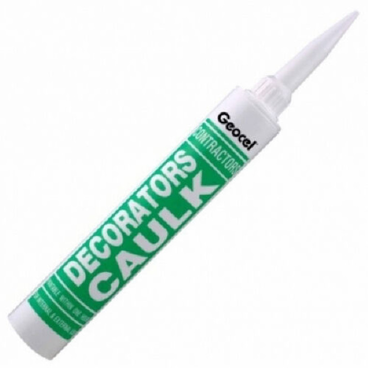 380ml Geocel Contractors Decorators Caulk Flexible Filler White 1 Hour Paintable