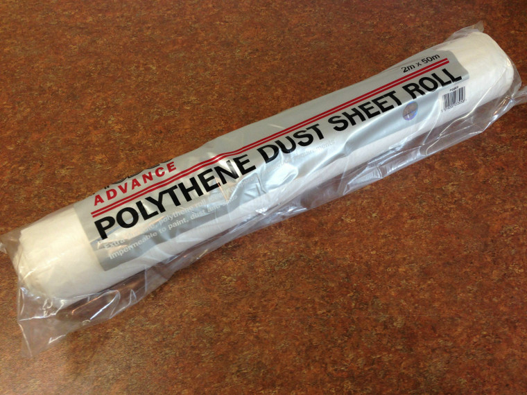 Rodo Prodec Extra Durable Polythene Dust Sheet Roll 2Mtrs X 50Mtrs