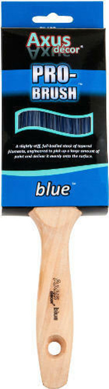 3" Axus Blue Pro Finish Synthetic Bristle Paint Brush