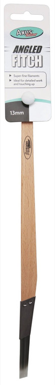 0.5" Axus Decor Synthetic Stiff Bristle Angled Flat Fitch Paint Brush 13mm