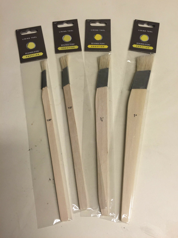 Hamilton Prestige 4pce Slant Angled Lining Tool Fitch Paint Brush Set (23194-306)