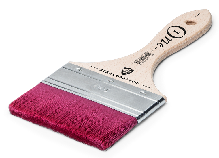 100mm Staalmeester Spalter Flat Laying Off Finishing Paint Brush