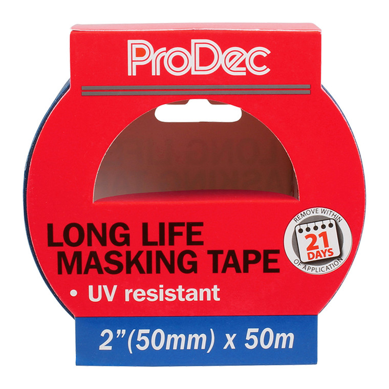 2"  (50mm) Prodec Long Life UV Resistant Masking Tape Leave up to 21 days