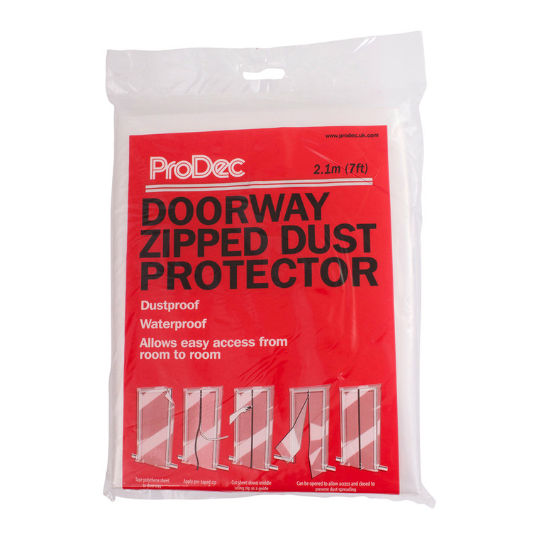 Rodo Prodec Polythene Dust Sheet Barrier Zipped Door Protector Kit