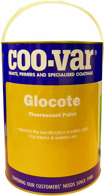 Coo-Var Glocote Fluorescent Paint - Pink - 2.5 Litre