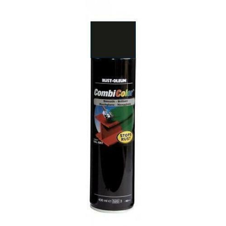 400ml Rustoleum Combicolor Gloss Smooth Black Spray Ral 9005