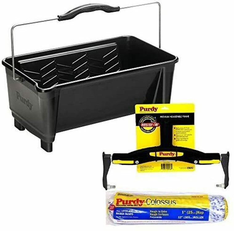 Purdy - 19L Roll Off Bucket / Adjustable Roller Frame / 12" Colossus Sleeve