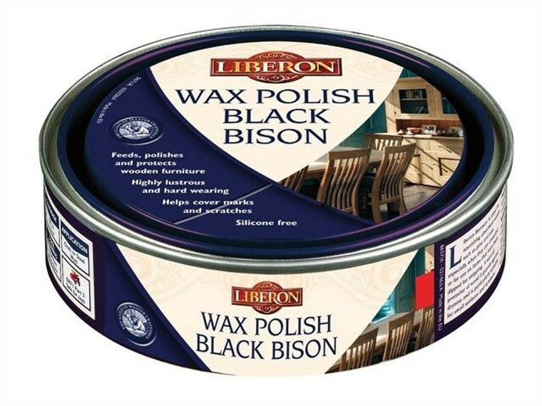 500ml Liberon Wax Polish Black Bison Clear