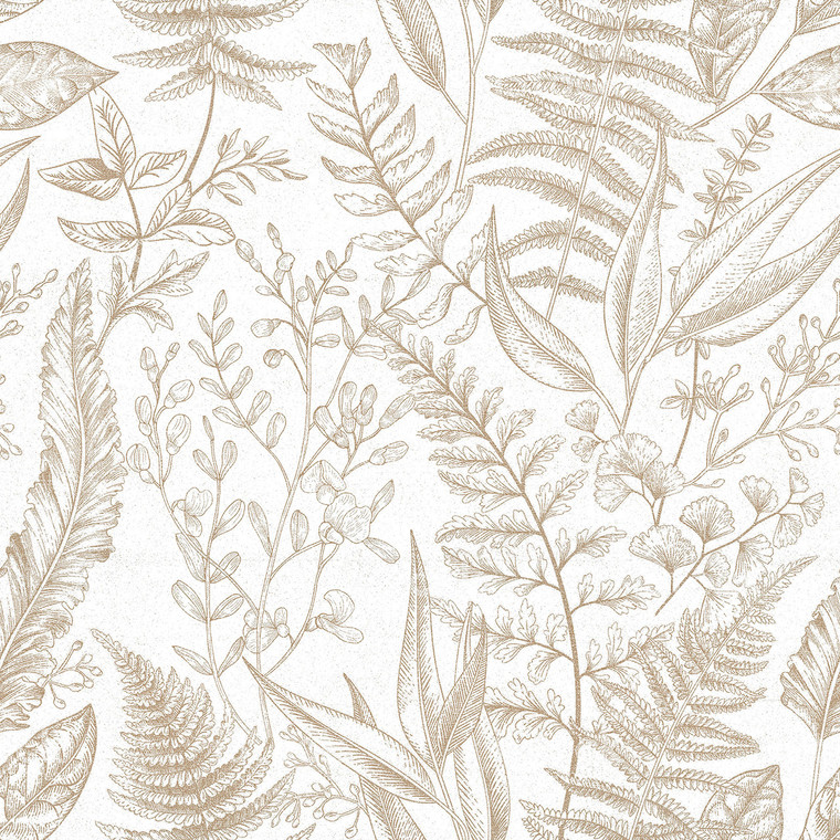 18562 - Into the Wild Botanical Beige Galerie Wallpaper