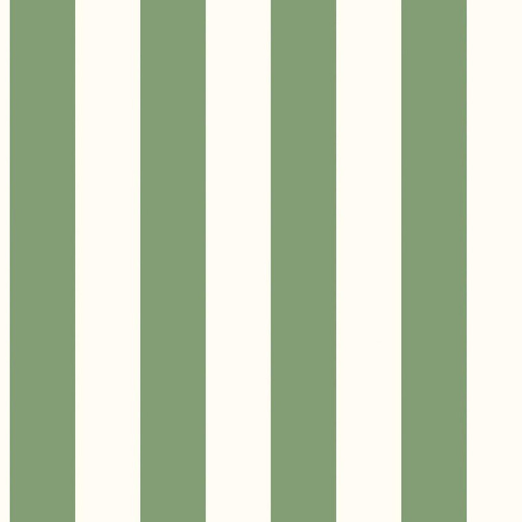 Galerie G45401 - Just Kitchens Awning Stripe Green Galerie Wallpaper roll - luxury design for UK feature walls