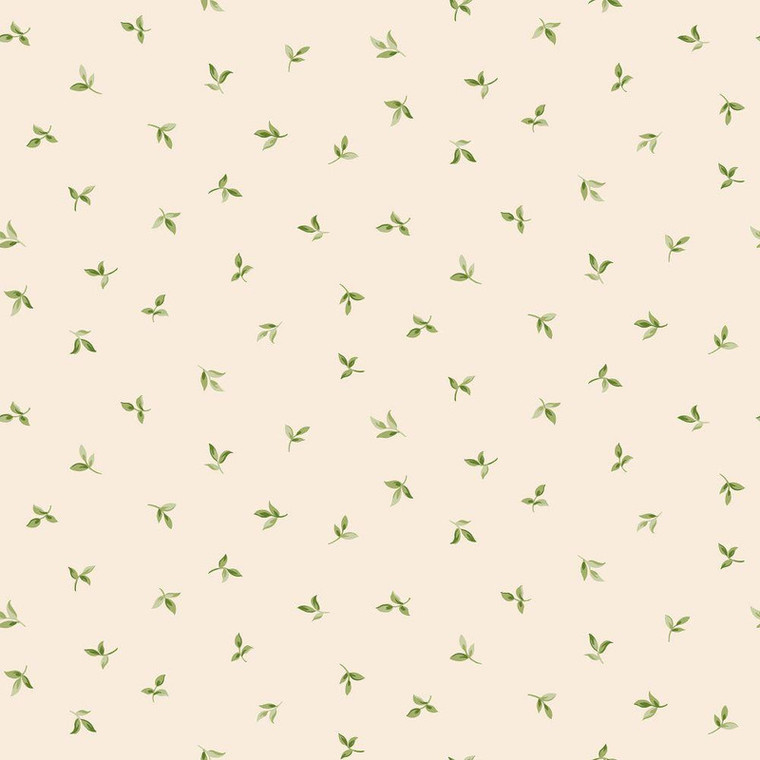 Galerie G45436 - Just Kitchens Leaf Toss Taupe Green Galerie Wallpaper roll - luxury design for UK feature walls