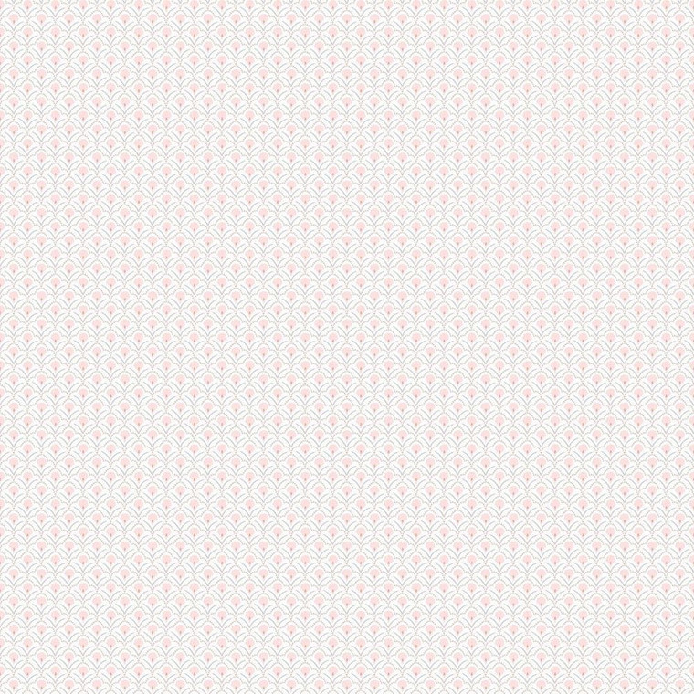 G78515 - Secret Garden Secret Scallop Pink, grey Galerie Wallpaper