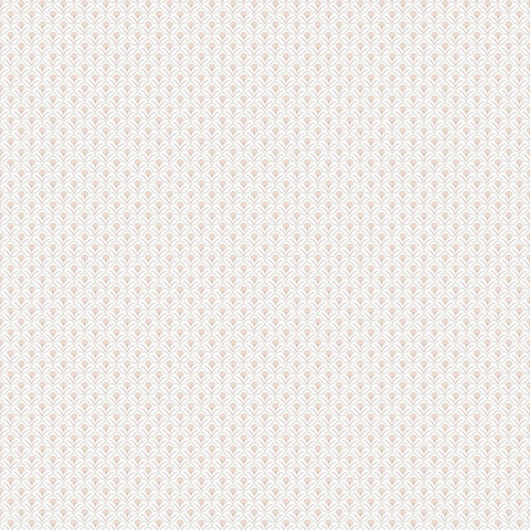 Galerie G78516 - Secret Garden Secret Scallop Taupe, pink Galerie Wallpaper roll - luxury design for UK feature walls