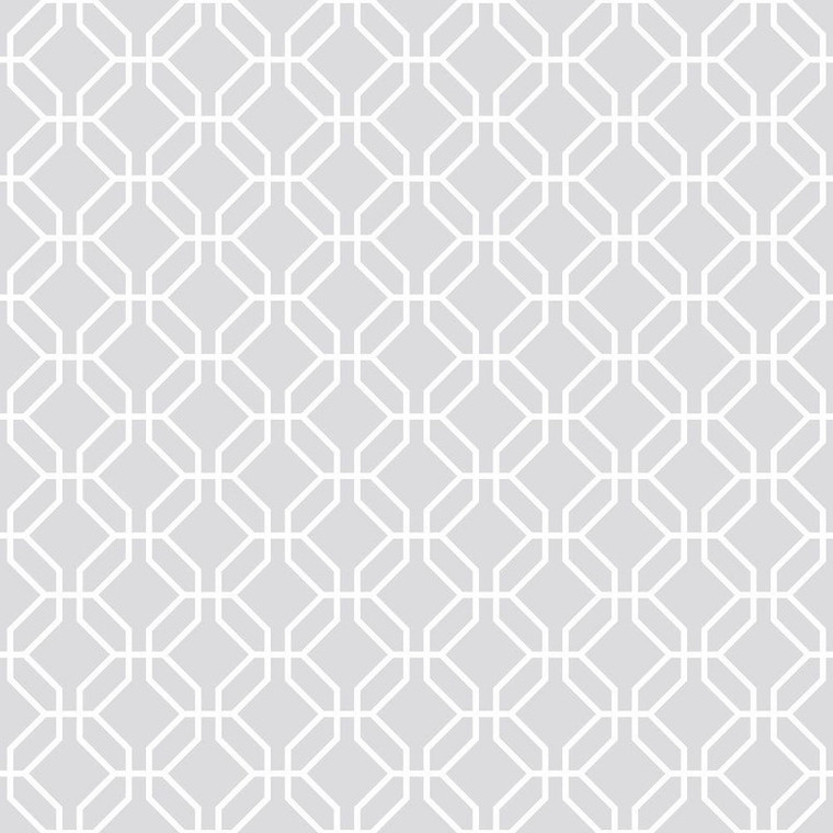 G78522 - Secret Garden Trellis Negative Grey Galerie Wallpaper