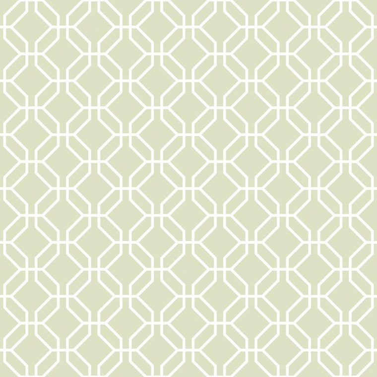 Galerie G78523 - Secret Garden Trellis Negative Sage Green Galerie Wallpaper roll - luxury design for UK feature walls