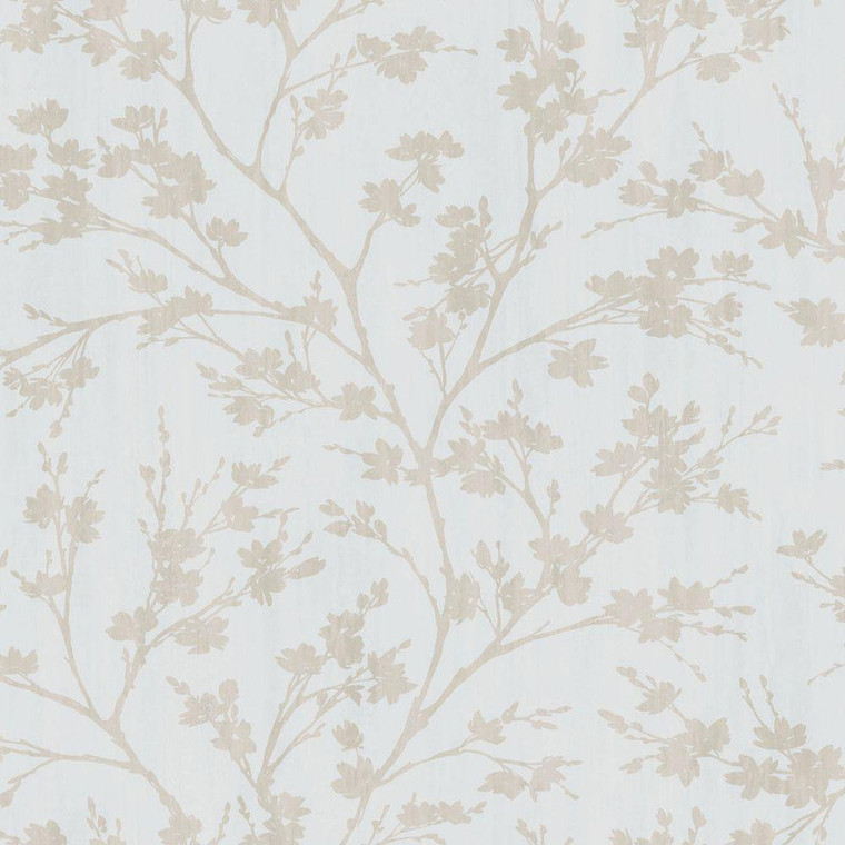 Galerie G78530 - Secret Garden Wispy Branches Beiges, white choke Galerie Wallpaper roll - luxury design for UK feature walls