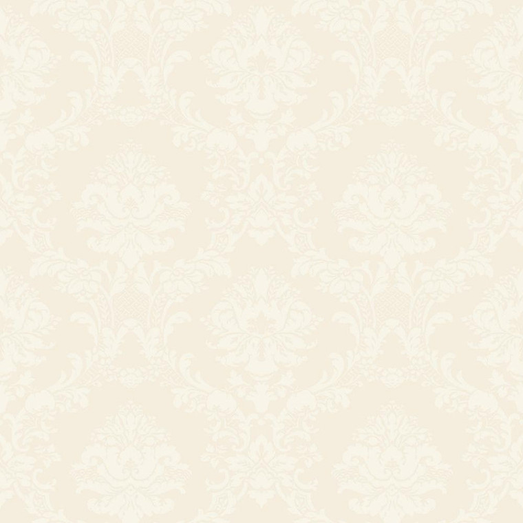Galerie SB37910 - Simply Silks 4 Classic Damask Ivory Galerie Wallpaper roll - luxury design for UK feature walls