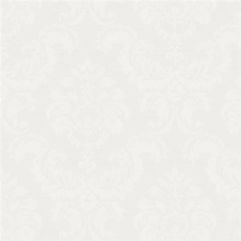 Galerie SK34710 - Simply Silks 4 Feathered Damask Pearl Galerie Wallpaper roll - luxury design for UK feature walls