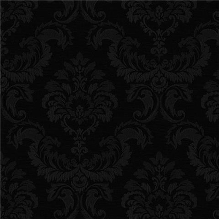 SK34750 - Simply Silks 4 Feathered Damask Black Galerie Wallpaper