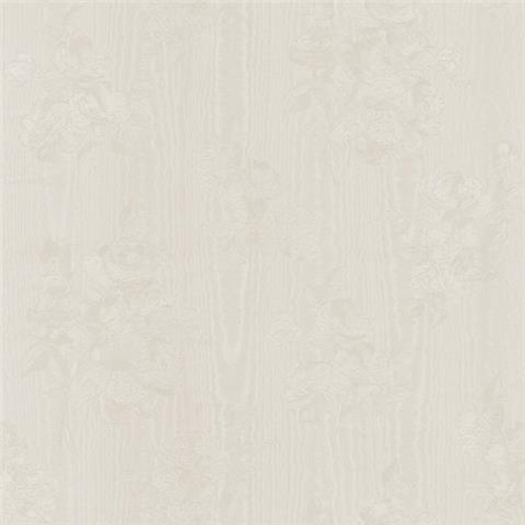 SM30311 - Simply Silks 4 Floral Moiré Stripe Pearl Galerie Wallpaper