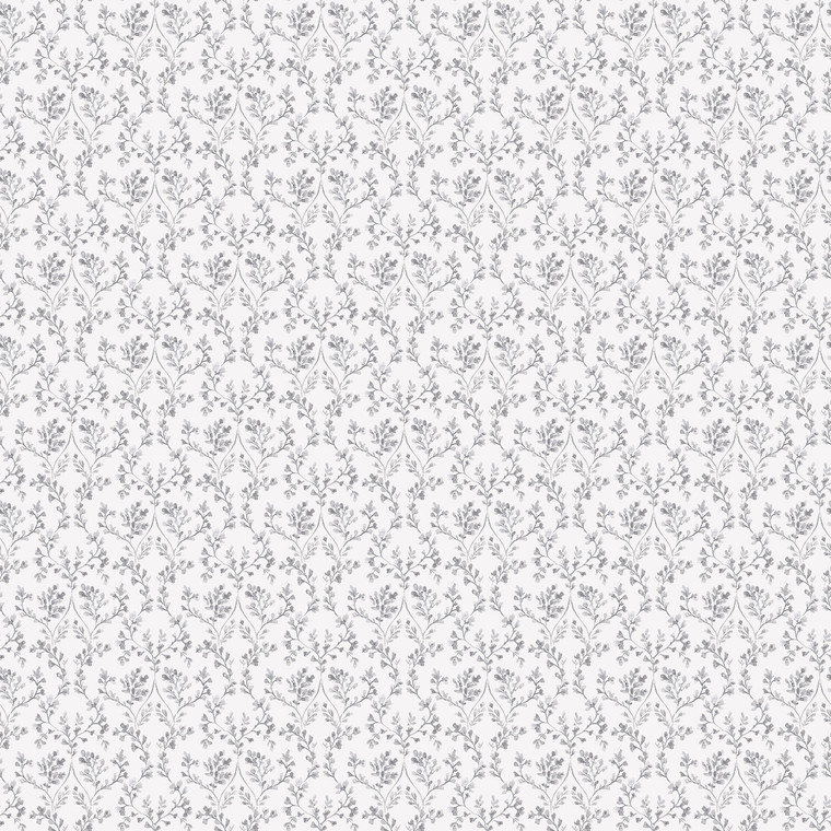 Galerie G56678 - Small Prints Ogee Floral Black, greys Galerie Wallpaper roll - luxury design for UK feature walls