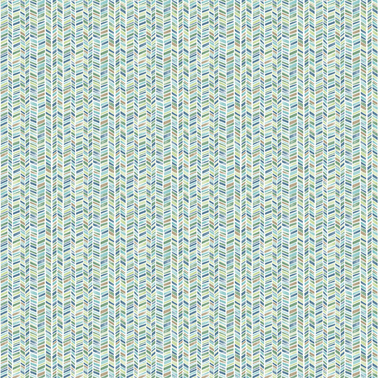 G56693 - Small Prints Stained Glass Stripe green, navy Galerie Wallpaper