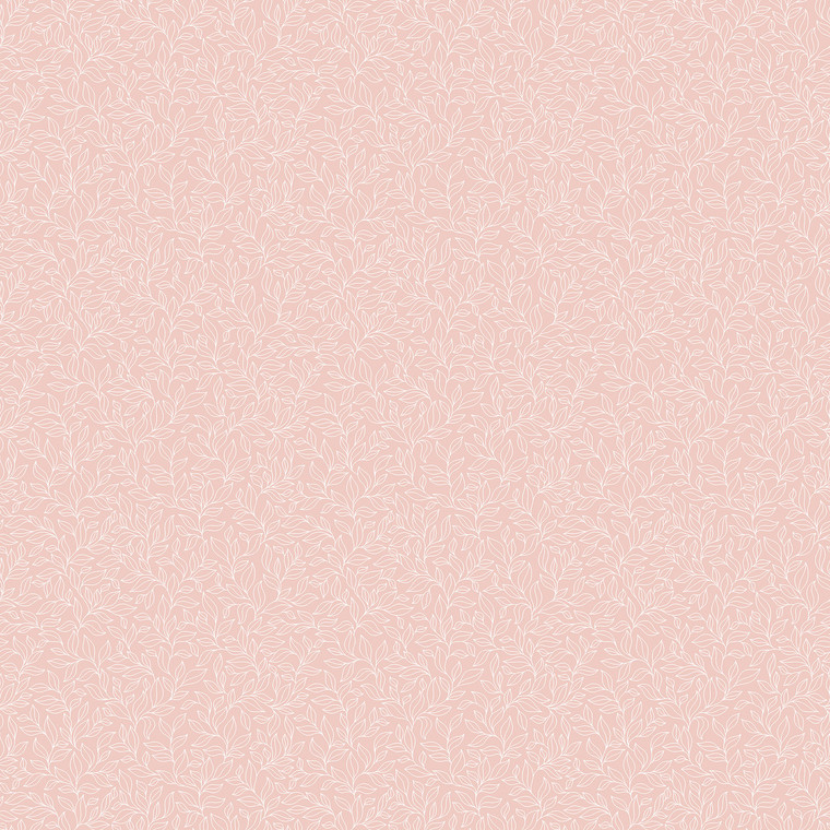Galerie G56698 - Small Prints Stencil Leaf Pink Galerie Wallpaper roll - luxury design for UK feature walls