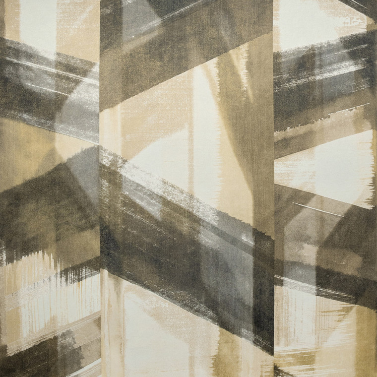 26794 - Crafted Geometric Graphic Burnt Umber Galerie Wallpaper