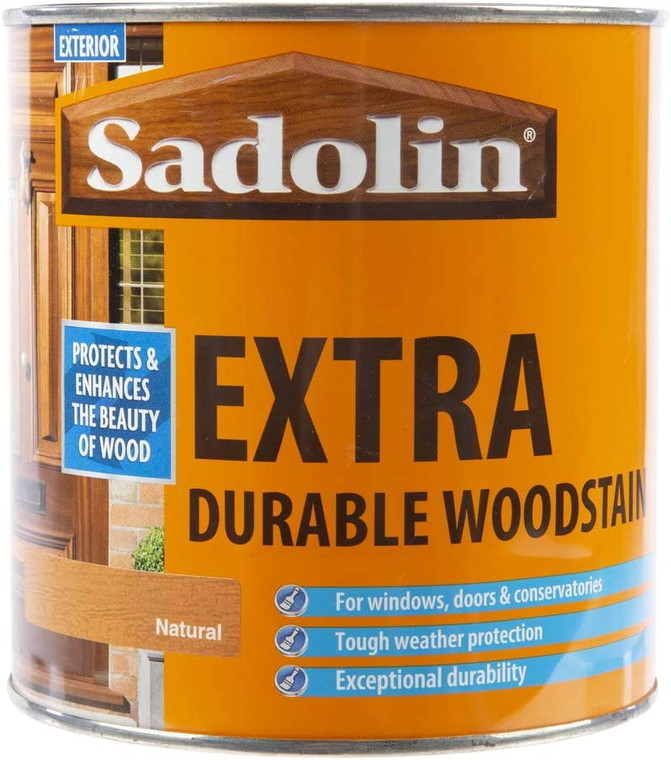 1lt Sadolin Extra Durable Solvent Oil Based Woodstain Natural