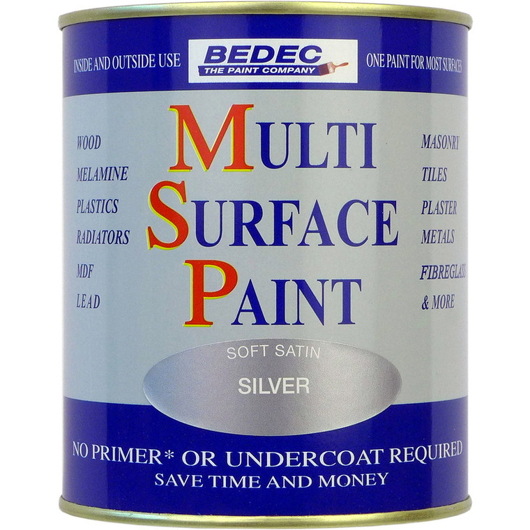 750ml - Bedec MSP Satin Silver Paint