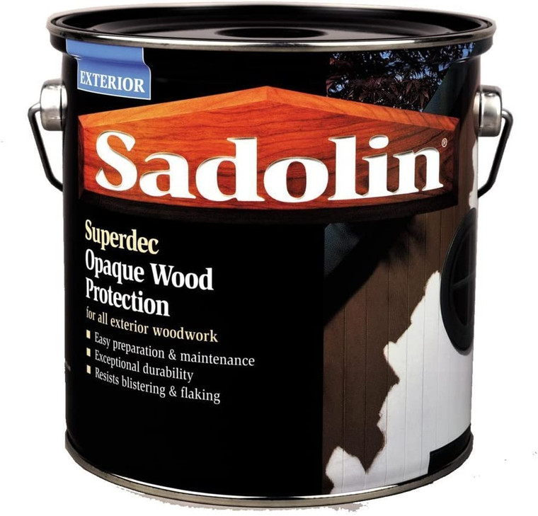 5ltr - Sadolin Superdec Satin Black Paint