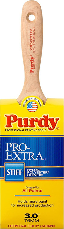 3" Purdy Pro Extra Pip Synthetic Stiff Bristle Oval Paint Brush