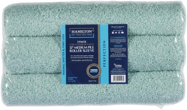 3 x 12" Hamilton Perfection Medium Pile Paint Rollers (1281203-120)