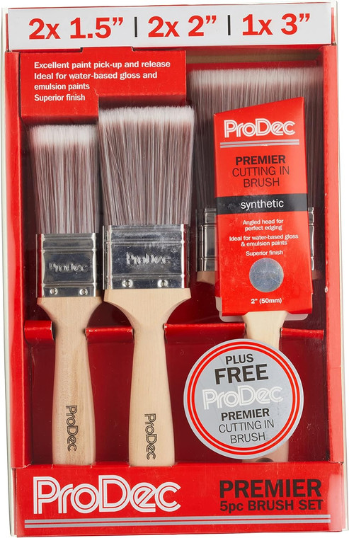 Prodec 6 Piece Premier Paint Brush Set (PBPT049)