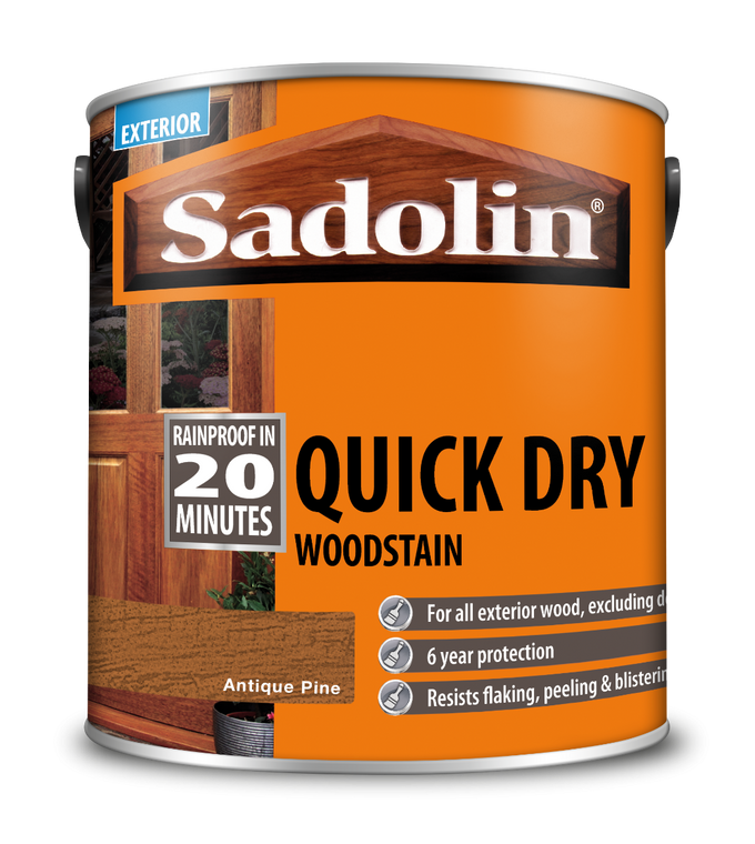 Sadolin Quick Dry Exterior Woodstain Antique Pine 2.5 L