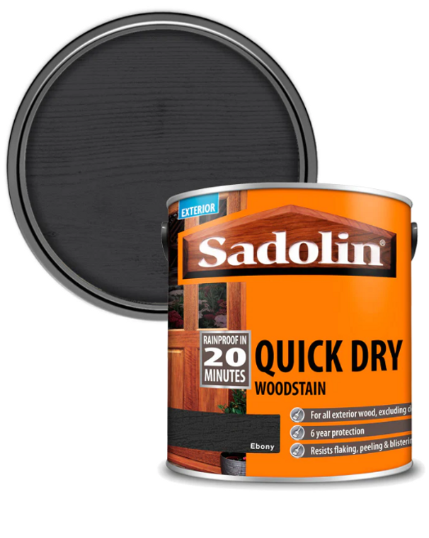 Sadolin Quick Dry Exterior Woodstain Ebony 2.5 L