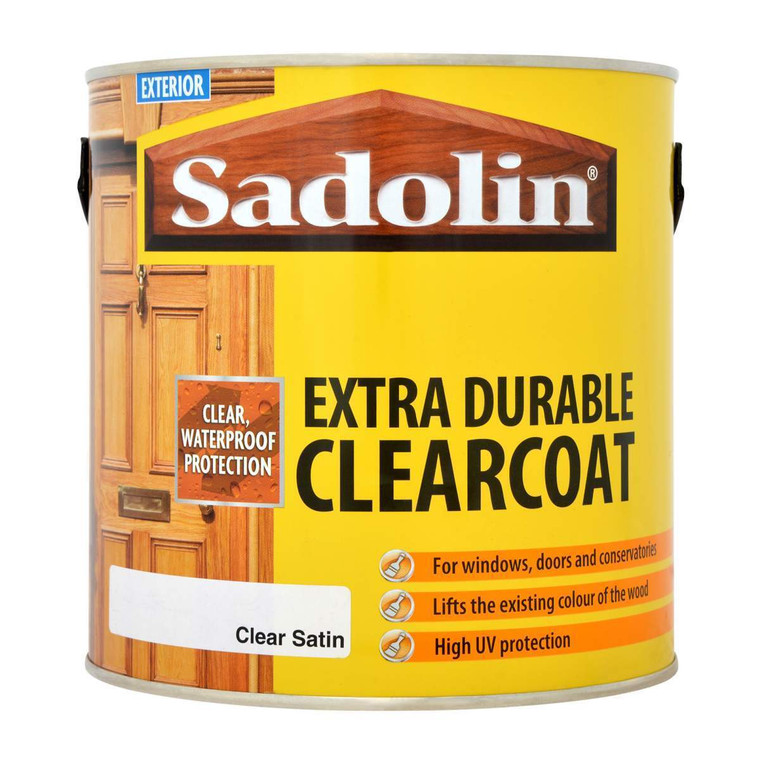 Sadolin Extra Durable Clearcoat - Clear Satin - 2.5L