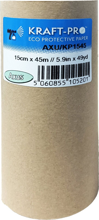 15cm x 45m Axus Decor Kraft-Pro Eco Protective Masking Paper