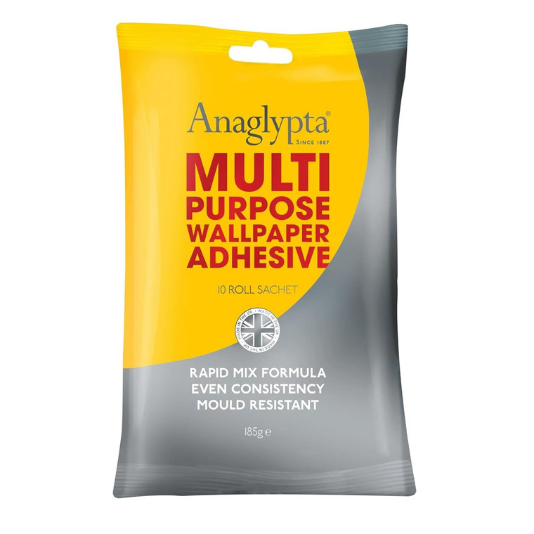 Anaglypta Multi Purpose Flake Wallpaper Adhesive 10 Roll Paste Sachet