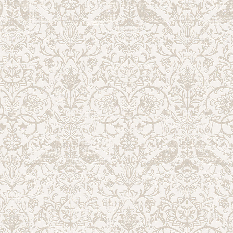 Galerie 47625 - Heritage Floral Birds grey Galerie Wallpaper roll - luxury design for UK feature walls