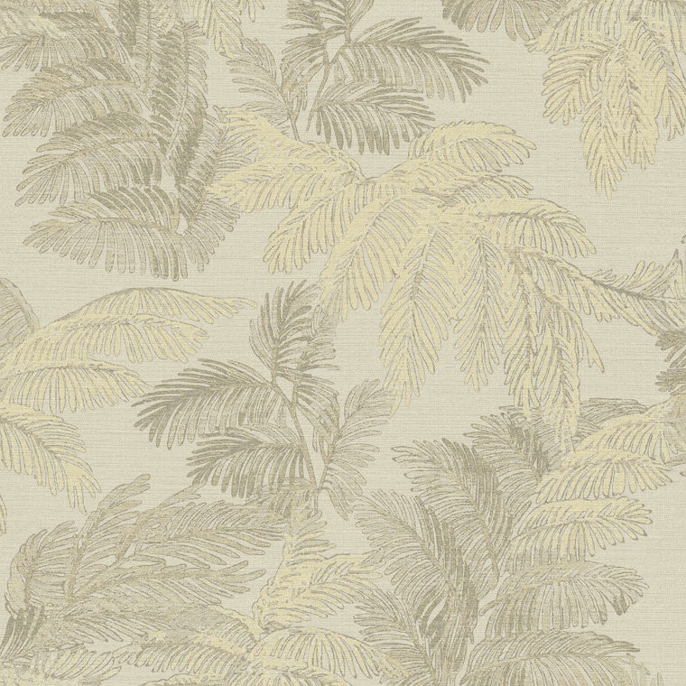 Galerie 28813 - Italian Style Tree Leaf Beige Gold Galerie Wallpaper roll - luxury design for UK feature walls