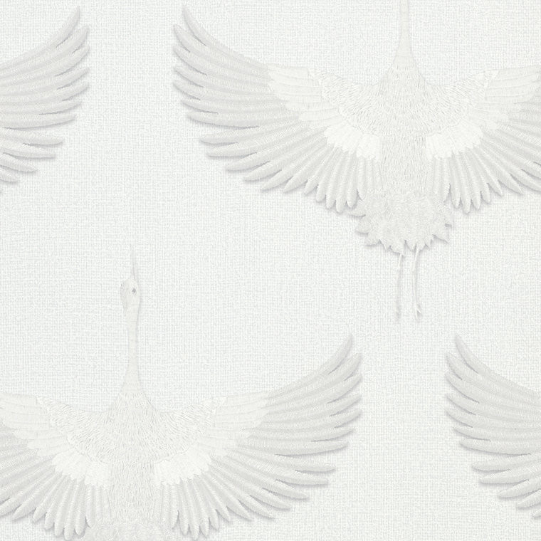 Galerie 34528 - Kumano Stork White Galerie Wallpaper roll - luxury design for UK feature walls Galerie 34528 - Kumano Stork White Galerie Wallpaper roll - luxury design for UK feature walls